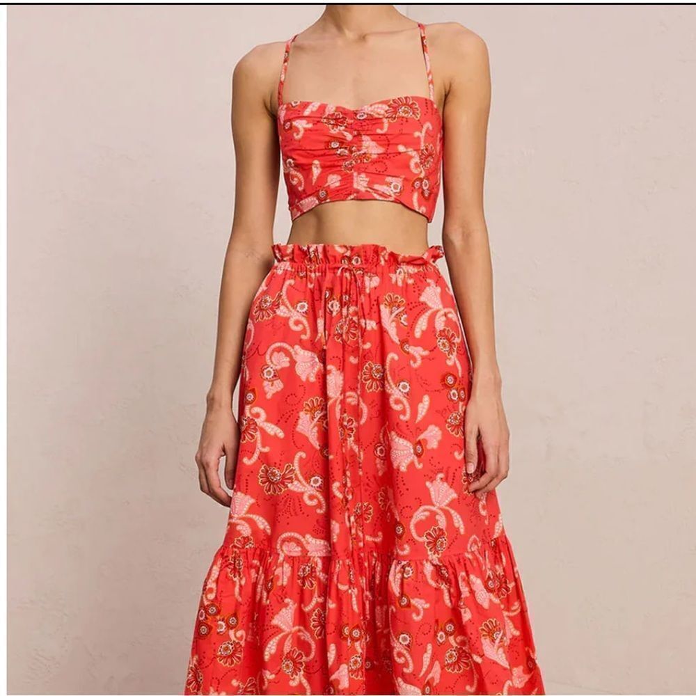 A.L.C. Arit Floral Cotton Crop Top NWT $297